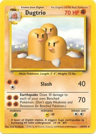 Dugtrio - 19/102 [Base Set]