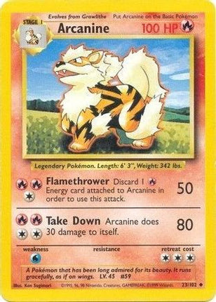 Arcanine - 23/102 [Base Set]