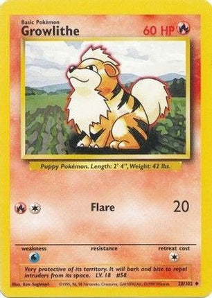 Growlithe - 28/102 [Base Set]