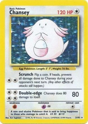 Chansey - 3/102 [Base Set] Holofoil