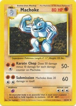 Machoke - 34/102 [Base Set]