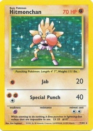 Hitmonchan - 7/102 [Base Set] Holofoil