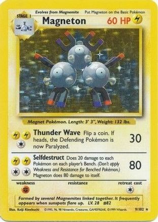 Magneton - 9/102 [Base Set] Holofoil