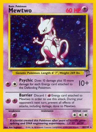 Mewtwo - 10/130 [Base Set 2] Holofoil