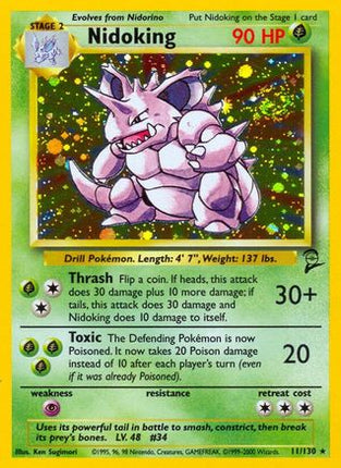 Nidoking - 11/130 [Base Set 2] Holofoil
