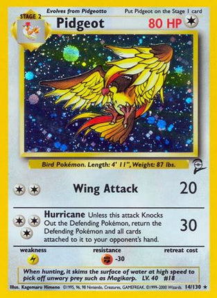 Pidgeot - 14/130 [Base Set 2] Holofoil