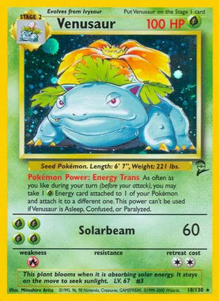 Venusaur - 18/130 [Base Set 2] Holofoil
