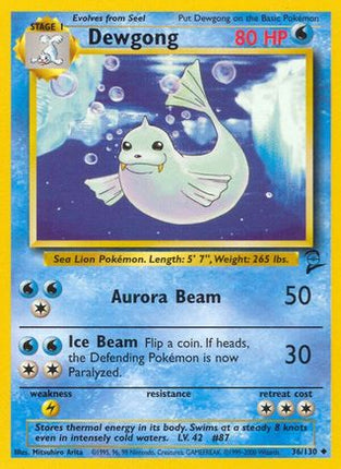 Dewgong - 36/130 [Base Set 2]