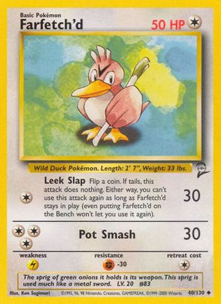 Farfetch'd - 40/130 [Base Set 2]