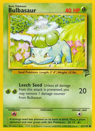 Bulbasaur - 67/130 [Base Set 2]