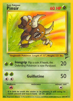Pinsir - 29/130 [Base Set 2]