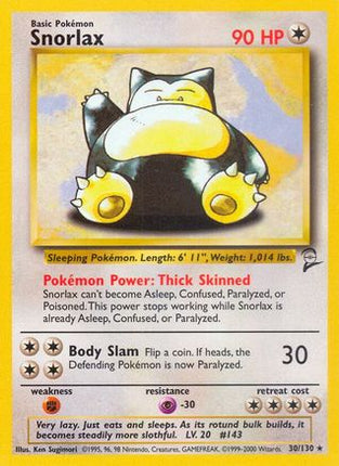 Snorlax - 30/130 [Base Set 2]