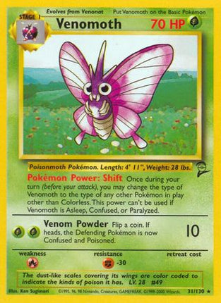 Venomoth - 31/130 [Base Set 2]