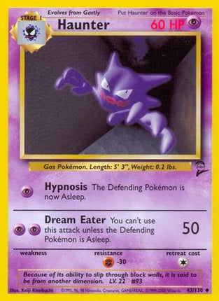 Haunter - 43/130 [Base Set 2]