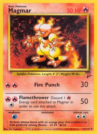 Magmar - 51/130 [Base Set 2]