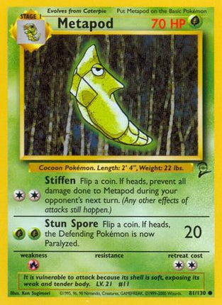 Metapod - 81/130 [Base Set 2]