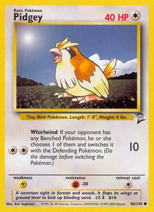 Pidgey - 86/130 [Base Set 2]
