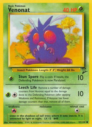 Venonat - 97/130 [Base Set 2]