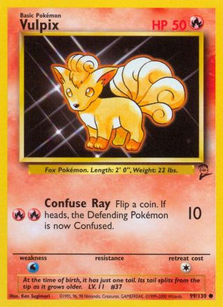 Vulpix - 99/130 [Base Set 2]