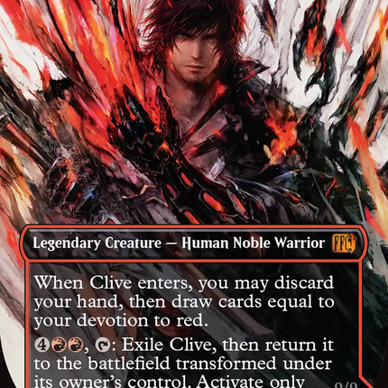 Clive, Ifrit's Dominant // Ifrit, Warden of Inferno (Borderless) [FINAL FANTASY]