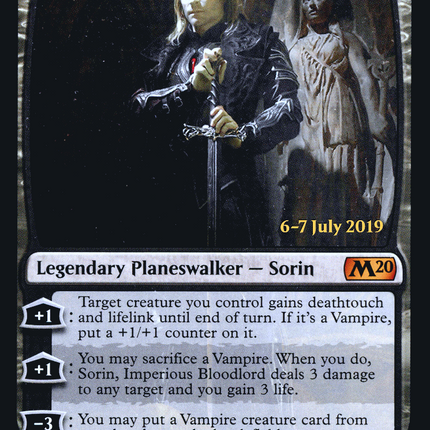 Sorin, Imperious Bloodlord [Core Set 2020 Promos] Prerelease Foil