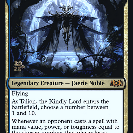 Talion, the Kindly Lord [Wilds of Eldraine Promos] Prerelease Foil