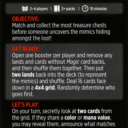 Mimic Match // Mimic Match (cont'd) [Adventures in the Forgotten Realms Minigames]