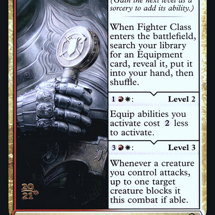 Fighter Class [Adventures in the Forgotten Realms Promos] Prerelease Foil