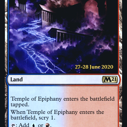 Temple of Epiphany [Core Set 2021 Promos] Prerelease Foil