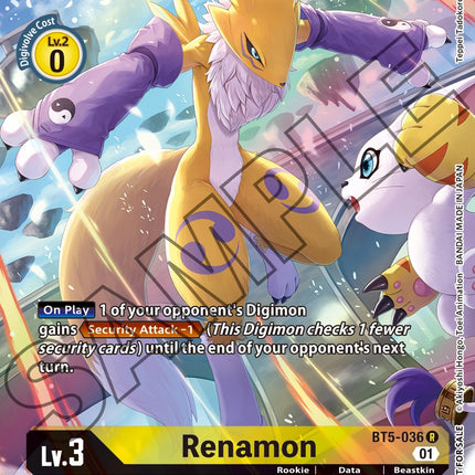 Renamon [BT5-036] (Tamer's Card Set 1) [Battle of Omni Promos]