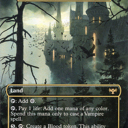 Voldaren Estate - Castle Dracula  (Borderless) [Innistrad: Crimson Vow] Foil