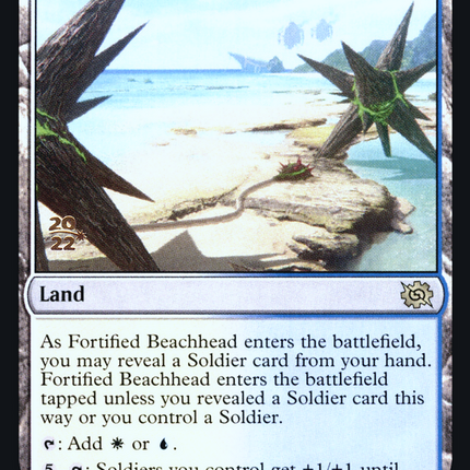 Fortified Beachhead [The Brothers' War Promos] Prerelease Foil