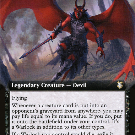 Lorcan, Warlock Collector (Extended Art) [Forgotten Realms Commander]