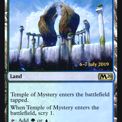 Temple of Mystery [Core Set 2020 Promos] Prerelease Foil