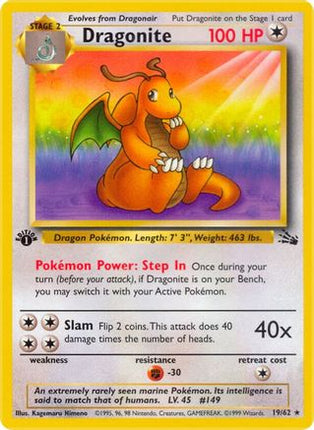 Dragonite - 19/62 [Fossil] 1st Edition