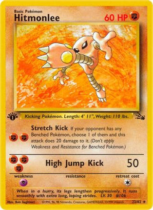 Hitmonlee - 22/62 [Fossil] Unlimited