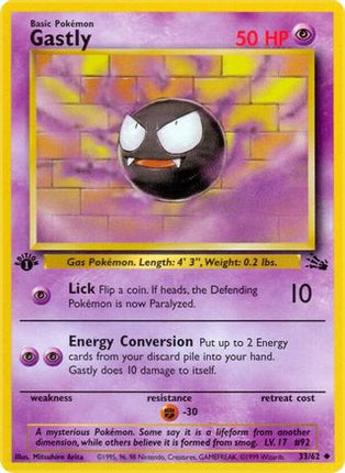 Gastly - 33/62 [Fossil] Unlimited