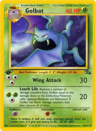 Golbat - 34/62 [Fossil] 1st Edition