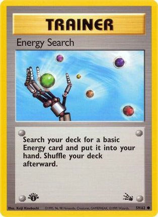 Energy Search - 59/62 [Fossil] 1st Edition