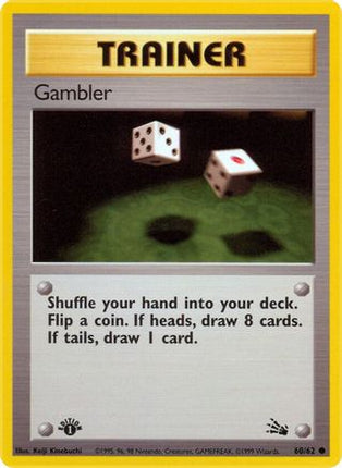 Gambler - 60/62 [Fossil] 1st Edition