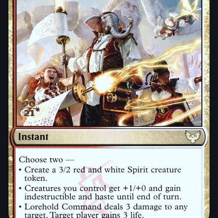 Lorehold Command [Strixhaven: School of Mages Promos] Prerelease Foil
