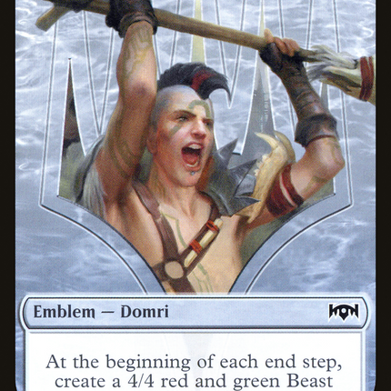 Domri, Chaos Bringer Emblem [Ravnica Allegiance Tokens]