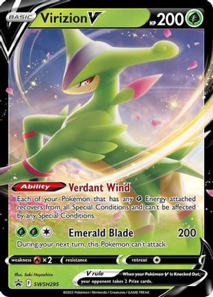 Virizion V - SWSH295 - SWSH295/null [SWSH: Sword & Shield Promo Cards] Holofoil