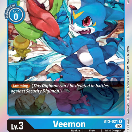 Veemon [BT3-021] (Official Tournament Pack Vol.8) [Release Special Booster Promos]