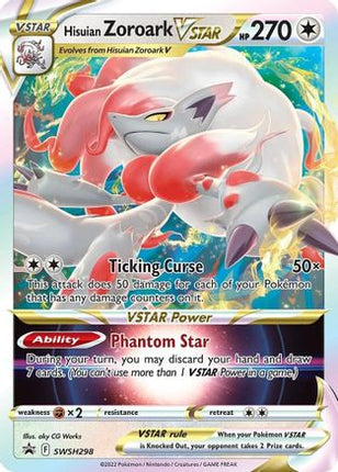 Hisuian Zoroark VSTAR - SWSH298 - SWSH298/null [SWSH: Sword & Shield Promo Cards] Holofoil
