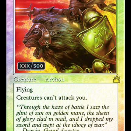 Blazing Archon (Retro) [Ravnica Remastered] Serialized Foil