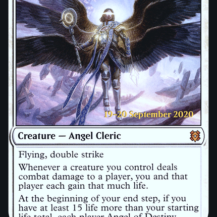 Angel of Destiny [Zendikar Rising Promos] Prerelease Foil