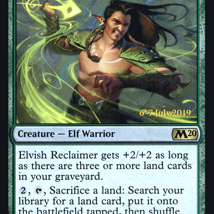 Elvish Reclaimer [Core Set 2020 Promos] Prerelease Foil