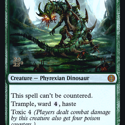 Tyrranax Rex [Phyrexia: All Will Be One Promos] Prerelease Foil