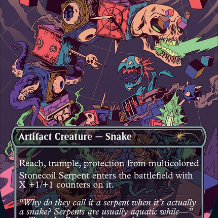 Stonecoil Serpent (Borderless) [Secret Lair Drop]